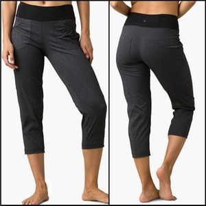 Prana Charcoal Gray Cropped Jogger Pant Medium